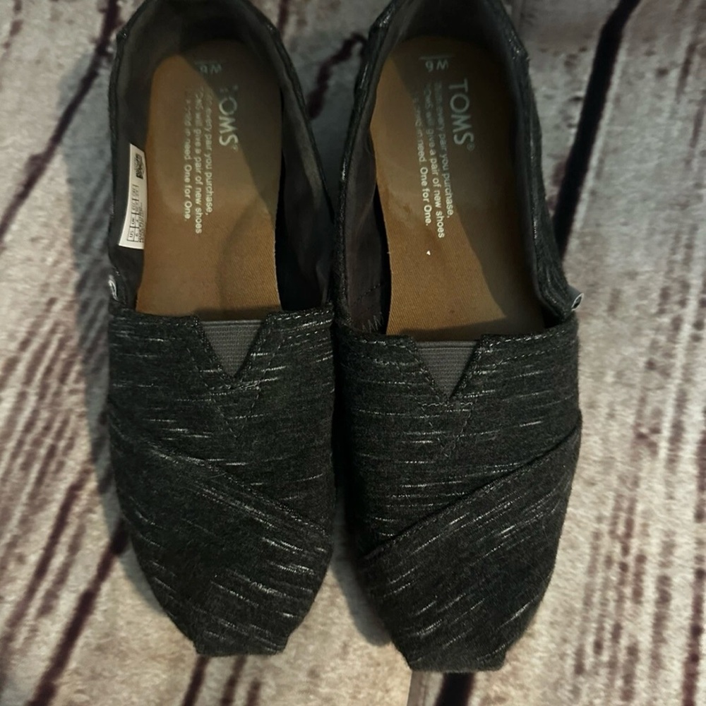 Toms Black Espadrilles
